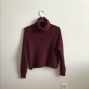 Madewell Burgundy Turtleneck Sweater XS